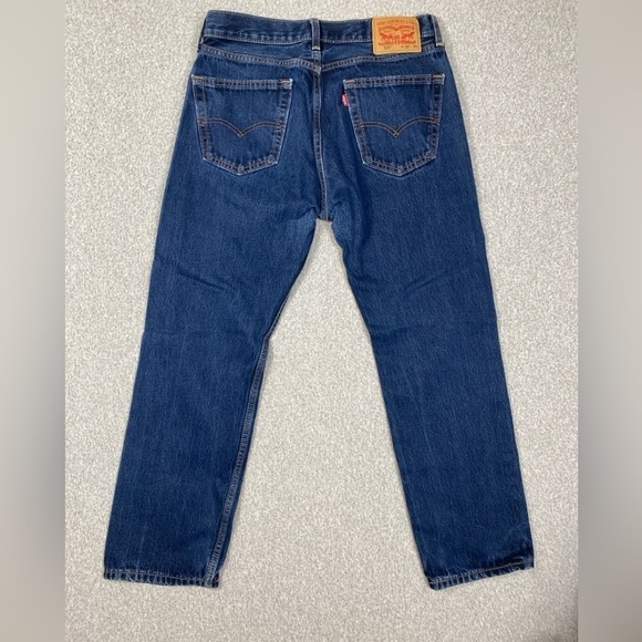 Levi’s 505 regular fit straight leg 34x30 dark wash - Picture 4 of 11